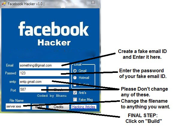 crack someones facebook password online
